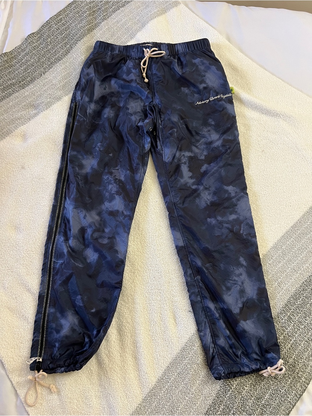 Advisory Board Crystals Abc Nylon Track Pants Blue Camo Full Zip